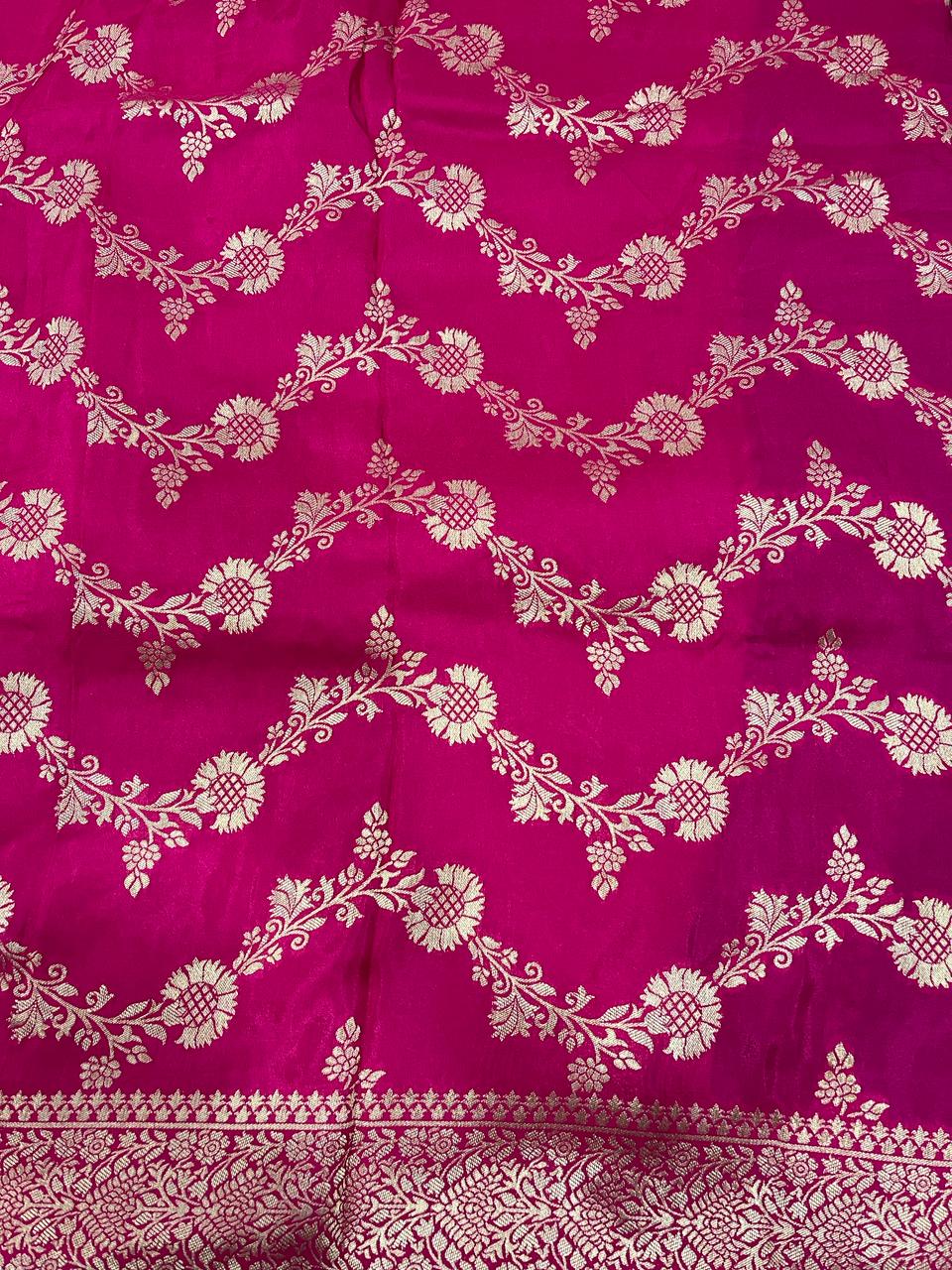 Pink Banarasi Saree | Swathi Nanda Sarees