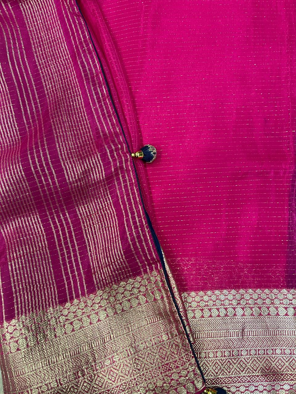 Pink Banarasi Saree | Swathi Nanda Sarees