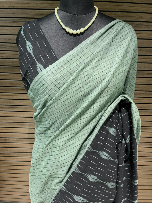 Teal Green Ikkath  Saree | Swathi Nanda Sarees