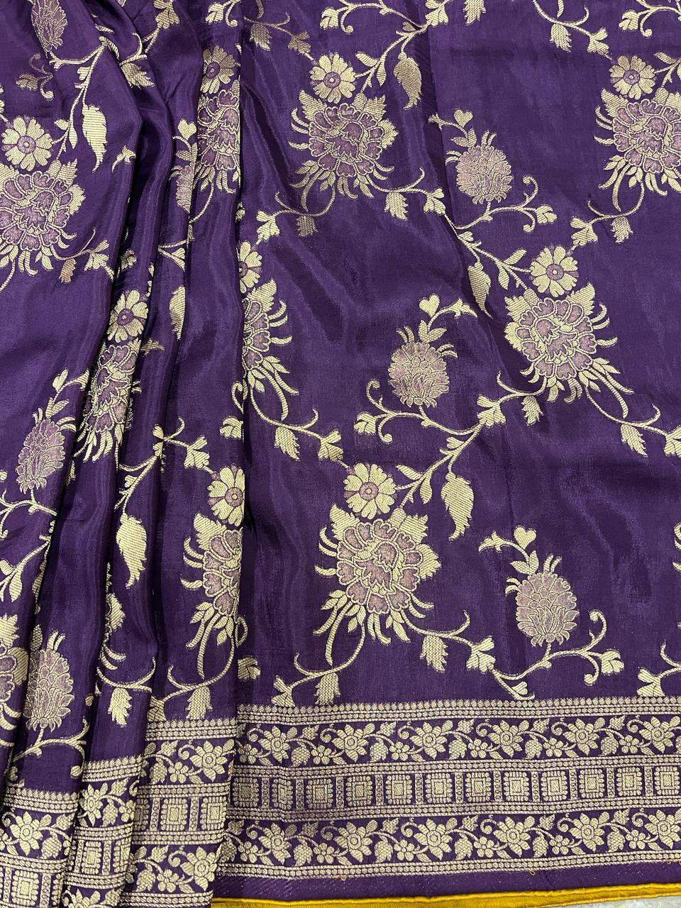 Purple Banarasi Saree | Swathi Nanda Sarees