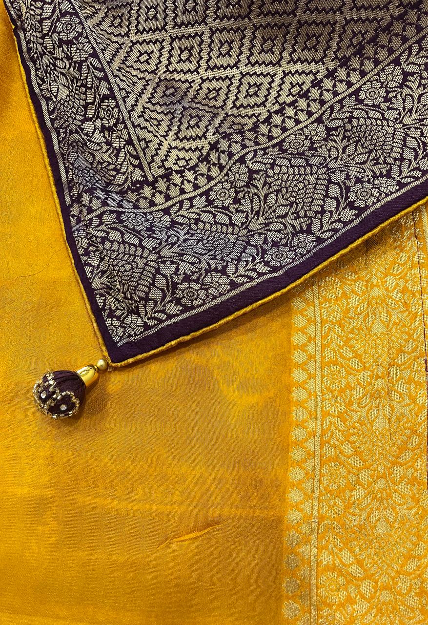 Purple Banarasi Saree | Swathi Nanda Sarees