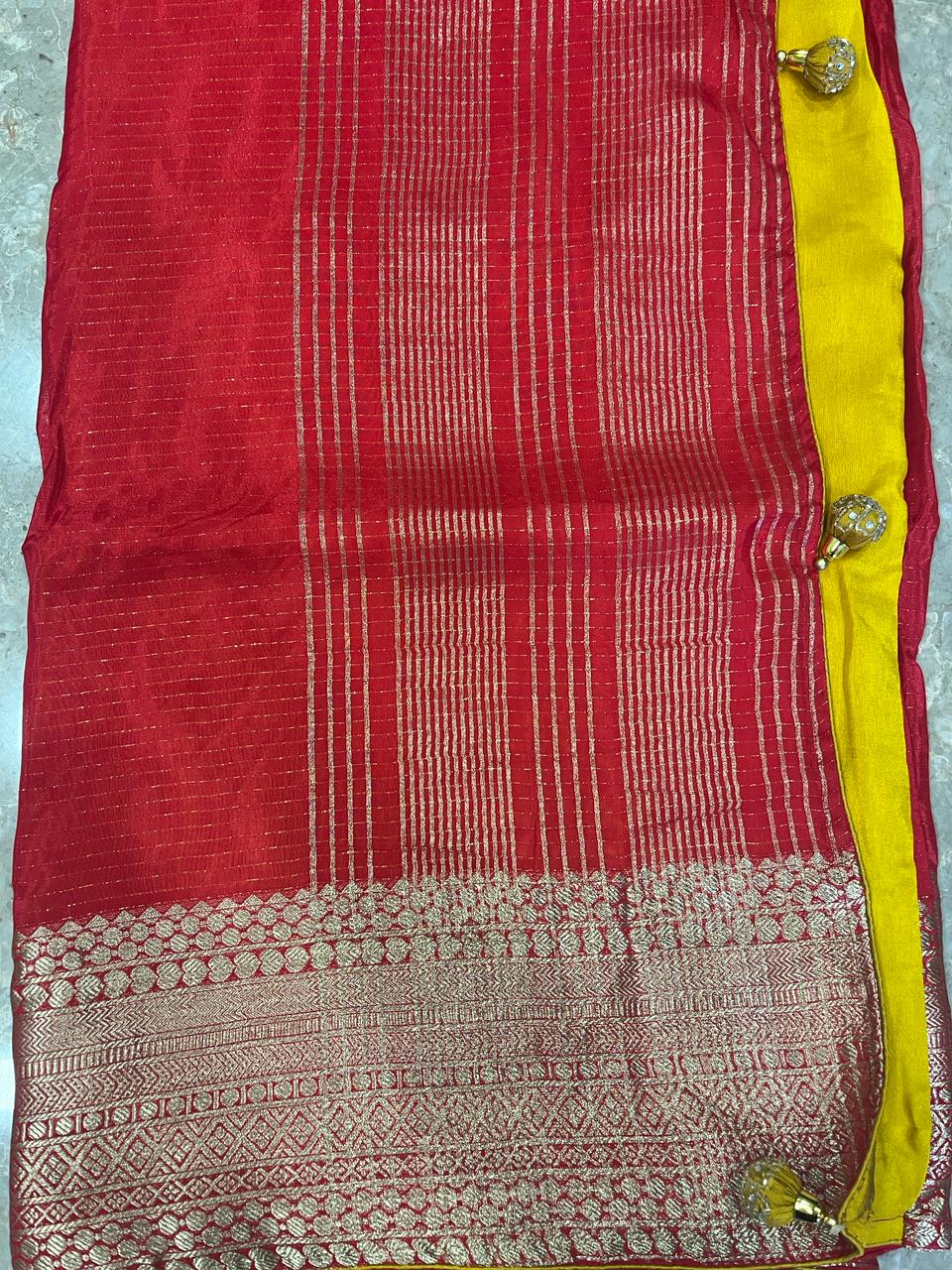 Red Banarasi Saree | Swathi Nanda Sarees