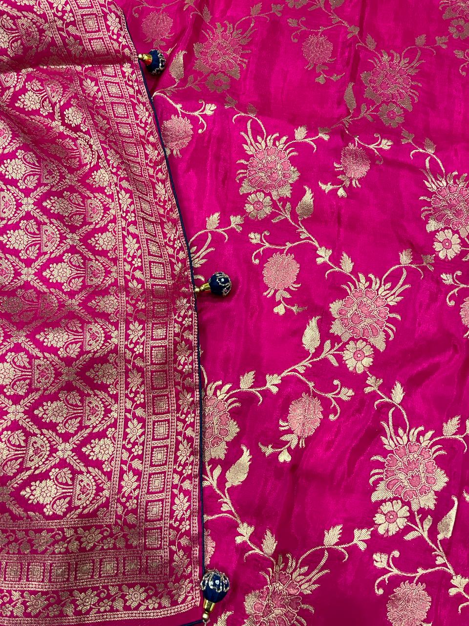 Pink Banarasi Saree | Swathi Nanda Sarees