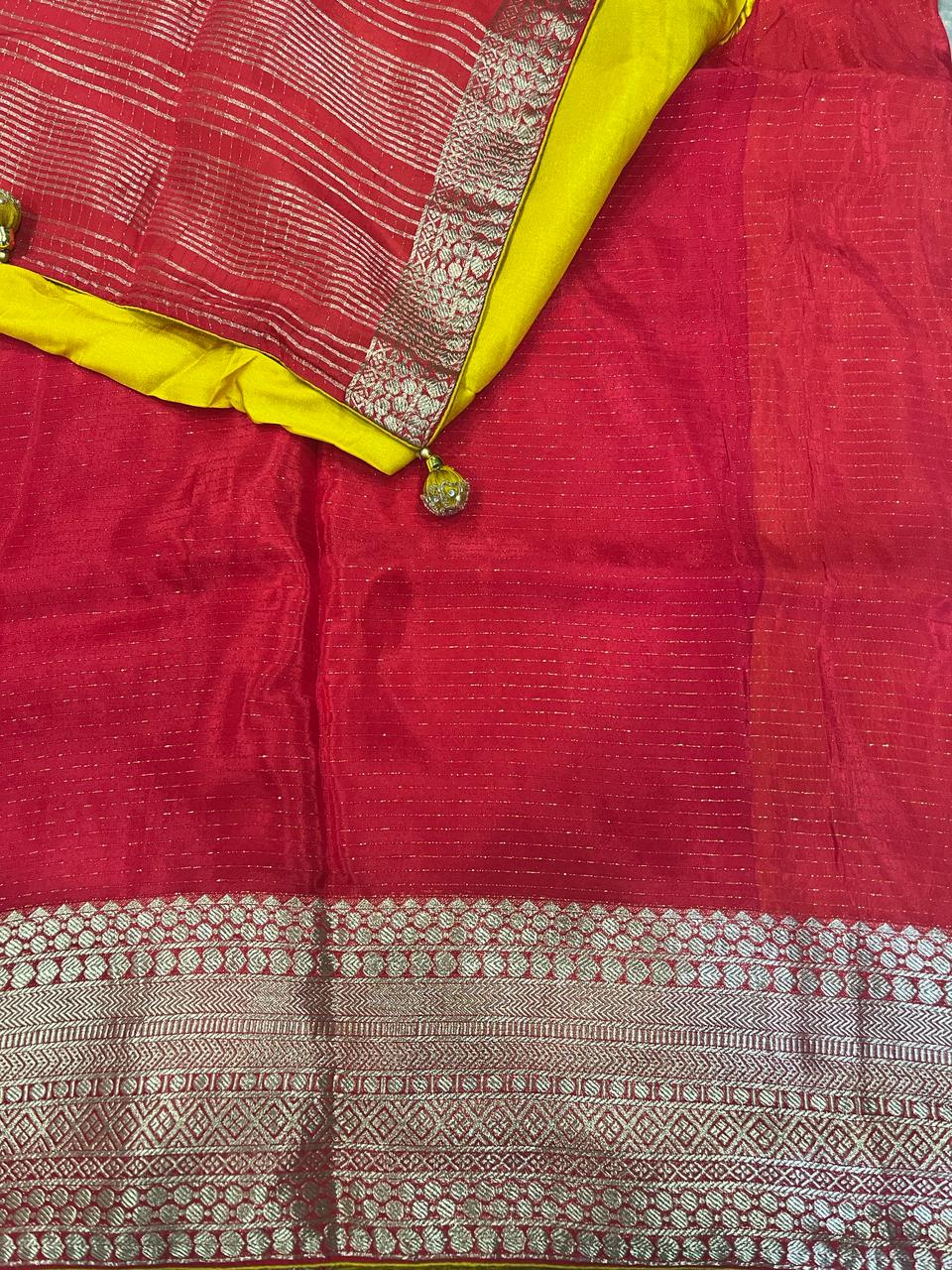 Red Banarasi Saree | Swathi Nanda Sarees